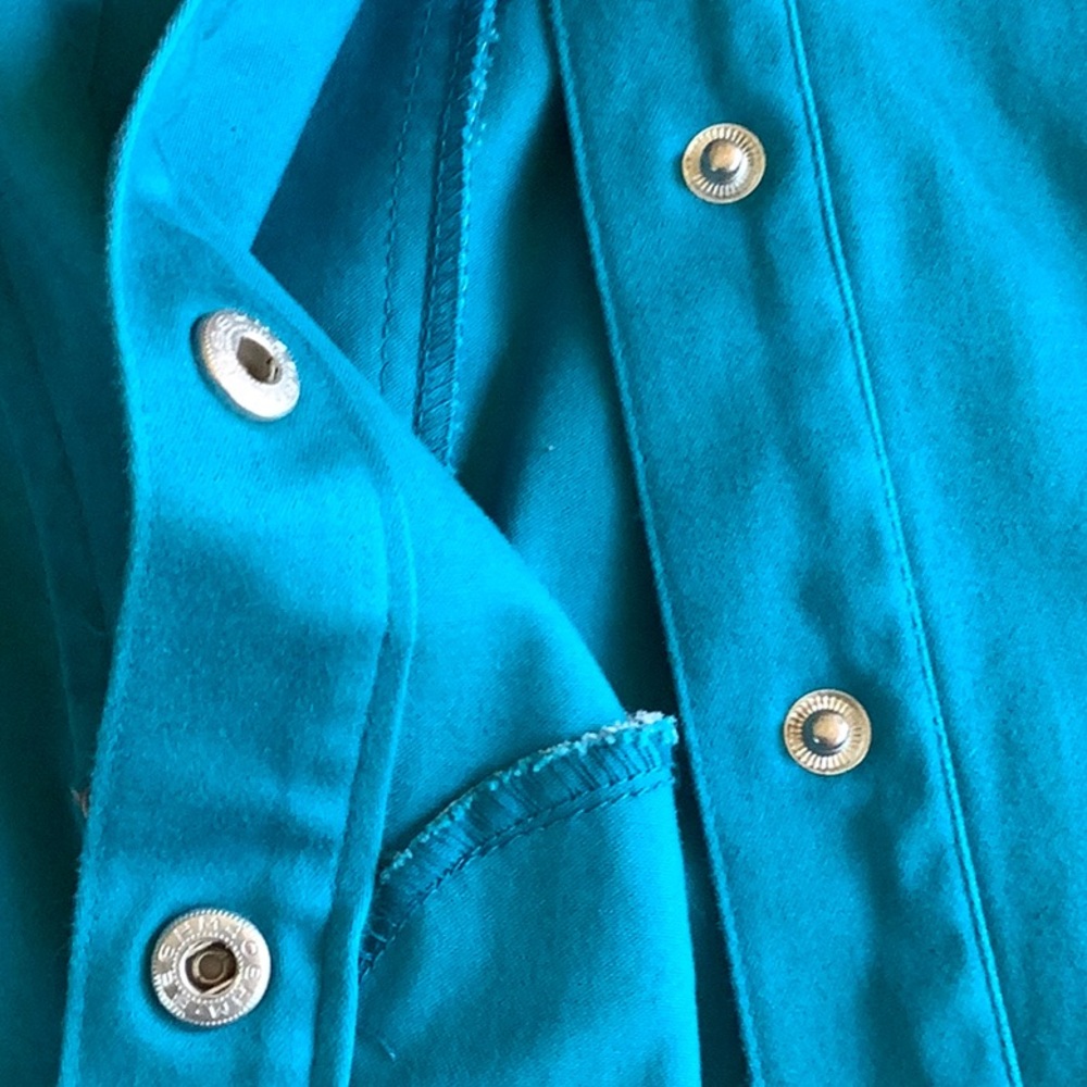 Turquoise Jean Jacket - Picture 7 of 8